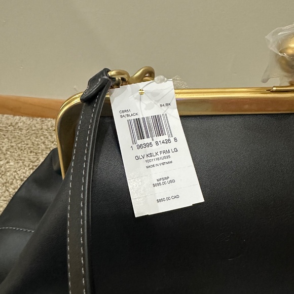 BRAND NEW COACH BLACK KISSLOCK - Picture 4 of 11